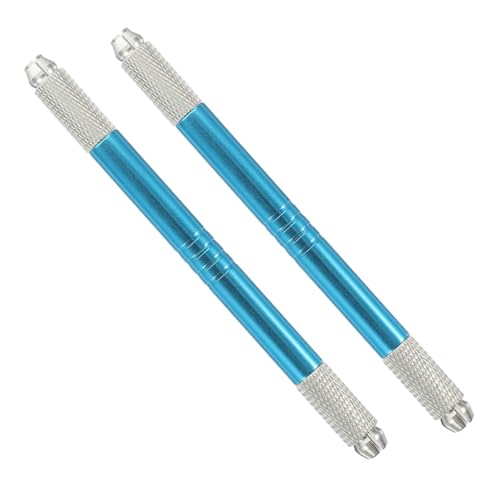 CLISPEED 2 Stück Microblading Augenbrauenstift Blau Manuell Langlebig Tattoo Pen für Anfänger und Profis Einfach zu Bedienen für Zuhause und Salon Präziser Micro Eyebrow Pencil von CLISPEED