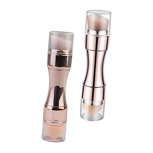 CLISPEED 2 Stück Multifunktionaler Make up Pinsel Frauen Professionell Weich und Dicht für Foundation Concealer Lidschatten und Tragbar in Gold und Roségold Pflegeleicht CLISPEED 2 Stück Multifunktionaler Make up Pinsel Frauen Professionell Weich und Dicht für Foundation Concealer Lidschatten und Tragbar in Gold und Roségold Pflegeleicht von CLISPEED
