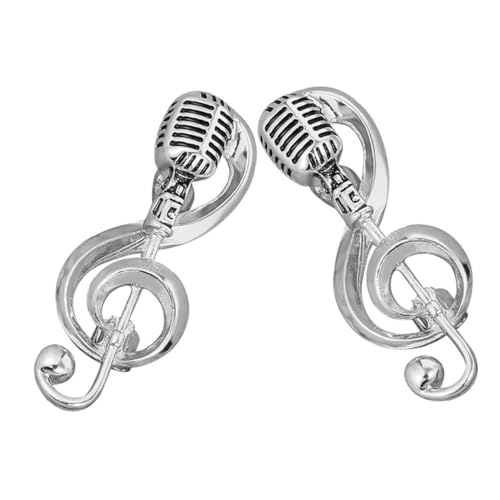 CLISPEED 2 Stück Musik-Brosche-Schmuck Symbol Musikalische Brosche Anstecknadel mit Musiknoten Thema Zubehör Broschen und Anstecknadeln für Damen Broschenstifte für Männer Legierung Silber CLISPEED 2 Stück Musik-Brosche-Schmuck Symbol Musikalische Brosche Anstecknadel mit Musiknoten Thema Zubehör Broschen und Anstecknadeln für Damen Broschenstifte für Männer Legierung Silber von CLISPEED