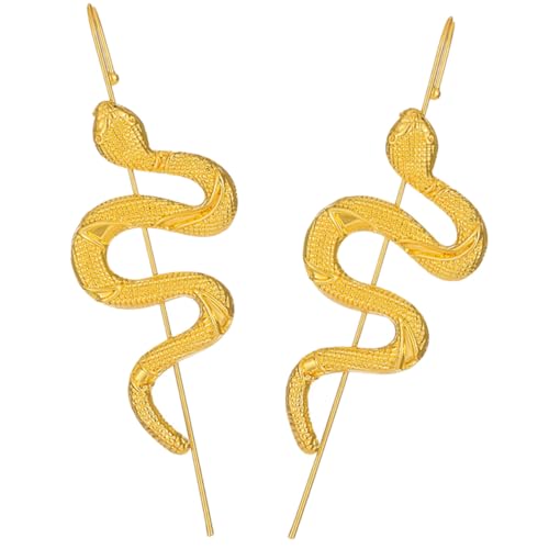 CLISPEED 2 Stück Piercing Snake Ear Cuff Ohrclip Punk Ohrklemme Damen Ohrschmuck Modisch Angenehm für Alltag und Party CLISPEED 2 Stück Piercing Snake Ear Cuff Ohrclip Punk Ohrklemme Damen Ohrschmuck Modisch Angenehm für Alltag und Party von CLISPEED