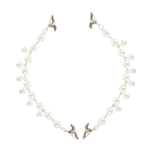 CLISPEED 2 Stück Retro Faux Pearl Schulter Clips für Cardigans Blusen und Kleider für Damen und Mädchen Vielseitige Modeakzente von CLISPEED