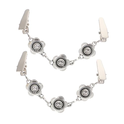 CLISPEED 2 Stück Retro Strickjacken Clips aus Langlebiger Zinklegierung Dekorative Vintage Schalspangen für Damen Vielseitig Einsetzbar als Pullover und Cardigan Verschluss Eleganter von CLISPEED