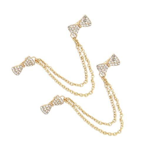 CLISPEED 2 Stück Schleifen Cardigan Clips Bow Knoten Pullover Kragen Fixierclips Vielseitige Strickjacken Clips für Damen Sicherer Halt Modisches Accessoire für Schals Kleider Jacken von CLISPEED