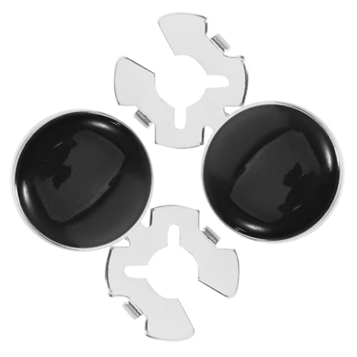 CLISPEED 2 Stück Schwarze Manschettenknöpfe und Knöpfe aus Kupfer für Herren Einfache Befestigung Klassisches Design für Anzughemden Business Hochzeiten und Besondere Anlässe von CLISPEED
