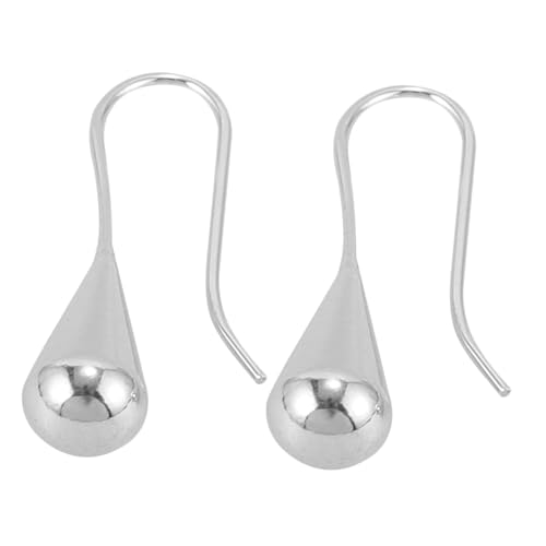 CLISPEED 2 Stück Silberne Wasserfall Ohrringe Damen Tropfenform Ohrhänger Längliches Design für Schlankes Gesicht Leicht und Langlebig für Hochzeit Party Valentinstag von CLISPEED