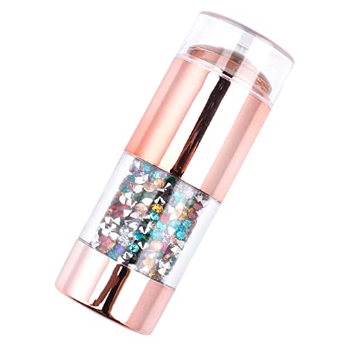 CLISPEED 2 Stück Silikon Nagel Stempel mit Strassbesetztem Kopf Stamping plate Flexible Nageldesign Schablonen für DIY Nail Art Leicht Tragbar für Individuelle Maniküre Zuhause von CLISPEED