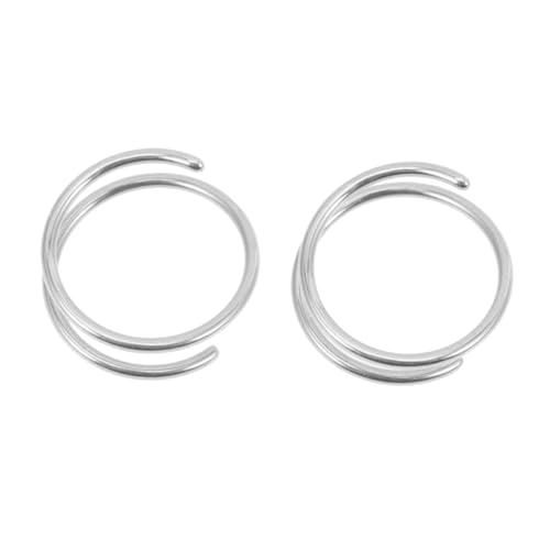 CLISPEED 2 Stück Spiral Nasenringe Hoops Nasenschmuck für Frauen Komfortabel Hautfreundlich Modisch Vielseitig Tragbar von CLISPEED