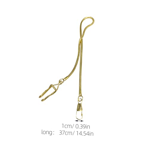 CLISPEED 2 Stück Taschenuhrenkette Teiliges Metall Robust Poliert Langlebig Elegantes Design Herren Vintage Uhrenkette Zubehör Hip Hop Kompass Anhänger von CLISPEED