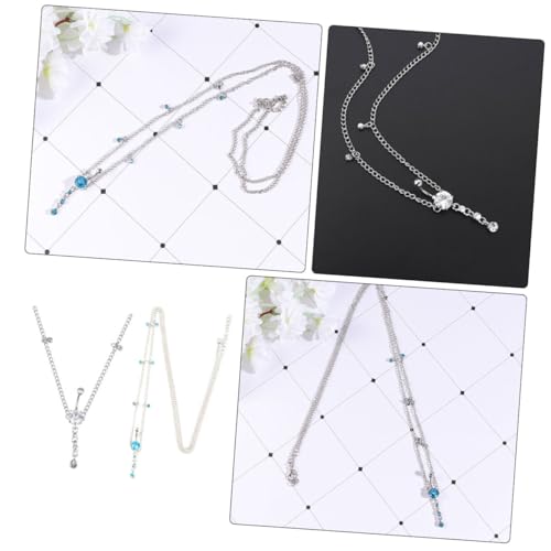 CLISPEED 2 Stück Teiliges Bauchring mit Kette Zirkonia Bauchketten für Frauen Stilvolle Strandaccessoires und Weiß Vielseitig Tragbar als Bauchnabelring oder Taillenkette CLISPEED 2 Stück Teiliges Bauchring mit Kette Zirkonia Bauchketten für Frauen Stilvolle Strandaccessoires und Weiß Vielseitig Tragbar als Bauchnabelring oder Taillenkette von CLISPEED