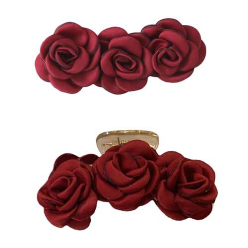 CLISPEED 2 Stück Teiliges Damen Rutschfeste Haarspangen mit Fester Fixierung Modische Haarschmuck für Alltag und Besondere Anlässe Geeignet für Verschiedene Frisuren von CLISPEED