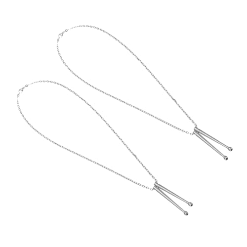 CLISPEED 2 Stück Teiliges Drumstick Anhänger Halskette Modischer Party Schmuck Hautfreundliches Dekoratives für Mädchen Elegantes Accessoire für Verschiedene Anlässe von CLISPEED