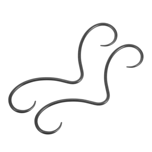 CLISPEED 2 Stück Teiliges Edelstahl Septum Nasenpiercing Herren Lustiger Kleiner Schnurrbart Nasenring Hautfreundlich Vielseitig Kombinierbar für Alltag und Besondere Anlässe von CLISPEED