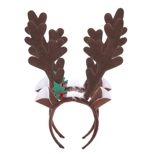 CLISPEED 2 Stück Teiliges Hirschgeweih Haarband Niedliches und Robustes Stirnband Dekorativer Kopfschmuck für Weihnachten Karneval Cosplay Geburtstagsfeiern Bequem und Langlebig von CLISPEED