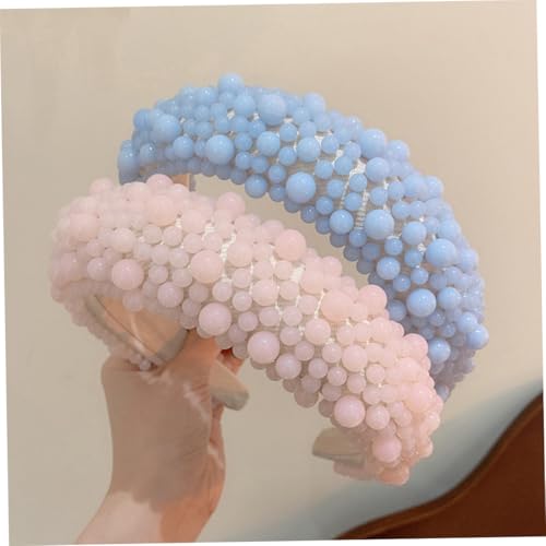 CLISPEED 2 Stück Teiliges Perlenstirnband Haarschmuck accessoire für Frauen Zarte für Party Kostümfest Weihnachten und Festliche Anlässe von CLISPEED