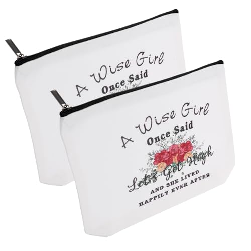 CLISPEED 2 Stück Teiliges Segeltuch Kosmetiktaschen Tragbare Praktische Münzbeutel mit Reißverschluss Vielseitig als Kulturbeutel Federmäppchen oder Aufbewahrungstasche für Damen und von CLISPEED