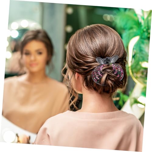 CLISPEED 2 Stück Teiliges Spiral Haarklammern Haarknoten Halter Haarstyling Tool für Damen und Mädchen Fester Vielseitig Einsetzbar für Dutt Pferdeschwanz und Festliche Anlässe von CLISPEED