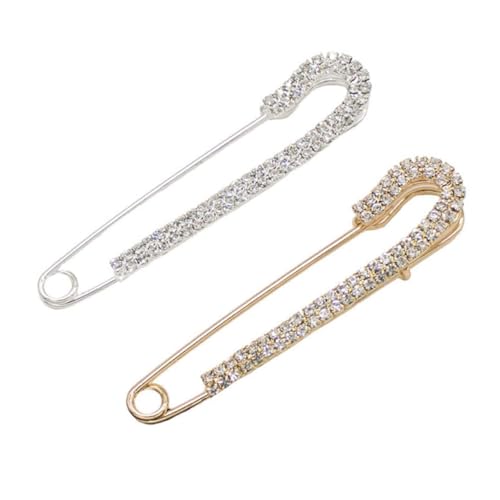 CLISPEED 2 Stück Teiliges Sweater Clips Broschen Sicherheitsnadeln Modische Kleidung Ornament Dekorative Anstecknadeln für Pullover Schals Mäntel Vielseitig und Stilvoll von CLISPEED