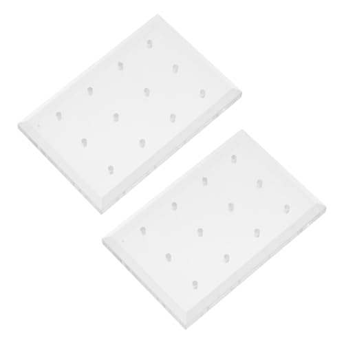 CLISPEED 2 Stück Transparentes Teiliges Nagelfräser Aufbewahrungsständer aus Langlebigem Acryl Nagelbohrer Organizer Basis für Nageldesign Praktische Nagelfräser Bits Halter für und DIY von CLISPEED