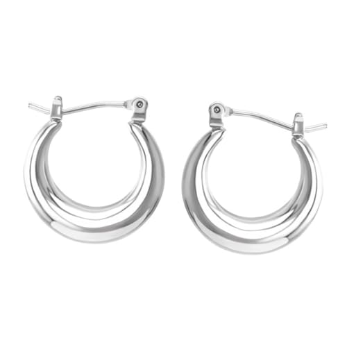 CLISPEED 2 Stück U Förmige Ohrringe für Damen Silber Ohrstecker Langlebig und Sicher für Reisen Büro Strand und Partys CLISPEED 2 Stück U Förmige Ohrringe für Damen Silber Ohrstecker Langlebig und Sicher für Reisen Büro Strand und Partys von CLISPEED