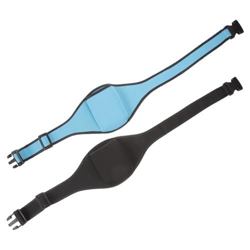 CLISPEED 2 Stück Verstellbarer Mikrofon Gürtel Polyester Fitness Waist Bag für Workout und Outdoor Mikrofongurt mit Stabilem Halter für Trainer Tänzer Bühnenakteure Unauffällig Tragbar von CLISPEED