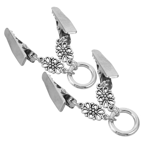 CLISPEED 2 Stück Vintage Pullover Clips für Damen Kragenhalter aus Langlebiger Zinklegierung Vielseitige Broschen für Cardigans Schals und Hemden Sicherer Halt und Modisches Accessoire von CLISPEED