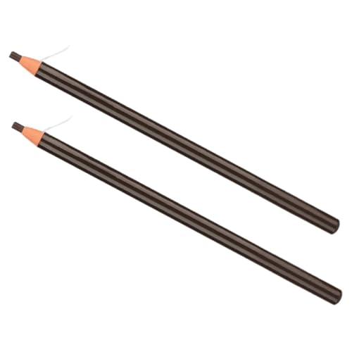 CLISPEED 2 Stück Wasserdichter Schweißfester Augenbrauenstift mit Peel Off Design Teiliges Präzise Linienführung für Natürliche Augenbrauen Langanhaltend Wischfest Tiefes Kaffeebraun von CLISPEED