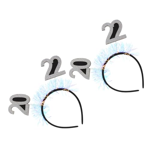 CLISPEED 2 Stück Year Haarreifen Glitzer Haarreif Kopfschmuck Leicht Festlich für Damen und Mädchen Silvester Party Haarschmuck CLISPEED 2 Stück Year Haarreifen Glitzer Haarreif Kopfschmuck Leicht Festlich für Damen und Mädchen Silvester Party Haarschmuck von CLISPEED