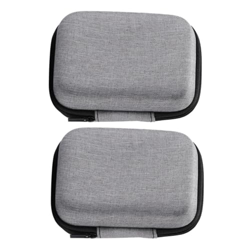 CLISPEED 2 Stück wasserdichte Kabeltasche Tragbarer Organizer mit Reißverschluss Große Kapazität Kratzfestes Material Vielseitige Aufbewahrungstasche für Mikrofone und Digitale Elektronik von CLISPEED