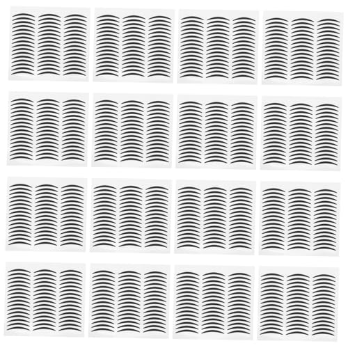 CLISPEED 20 Blatt Selbstklebende Eyeliner Sticker für Doppellid Form für Smoky Eye für Partys und Dates Natürlicher Look CLISPEED 20 Blatt Selbstklebende Eyeliner Sticker für Doppellid Form für Smoky Eye für Partys und Dates Natürlicher Look von CLISPEED