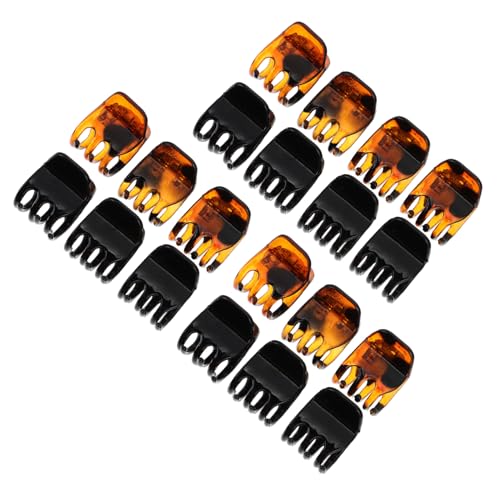 CLISPEED 20 Stück Acryl Haarklammern Teiliges Kleine Haarklammern Schwarz und Schildpatt für Mädchen Damen Robust Fester Griff Geeignet für Mittleres zu Dickes Haar Haarschmuck für Alltag von CLISPEED