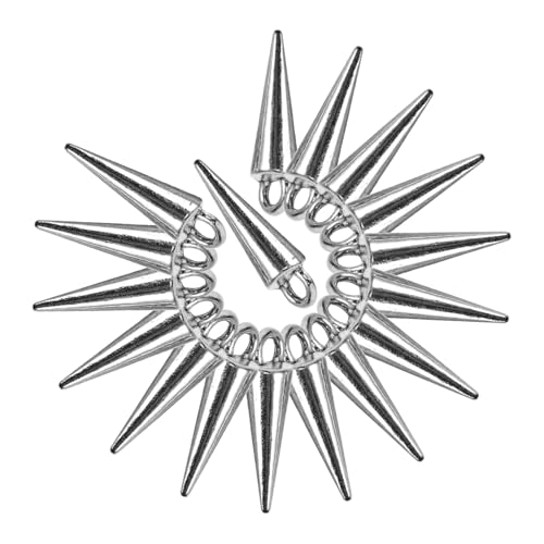 CLISPEED 20 Stück Teiliges DIY Zubehörset aus Langlebiger Zinklegierung Kegelförmige Charms für Schmuckherstellung Vielseitige Anhänger für Armbänder Halsketten Schlüsselanhänger Leicht von CLISPEED