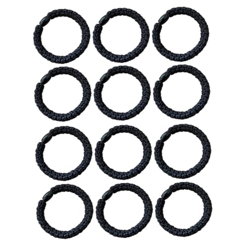 CLISPEED 20 Stück Teiliges Haargummis Extra Dicke Elastische Ponytail Halter Schwarze Haargummis für Dickes Haar zu Haaren Bequemes Styling für Mädchen und Frauen von CLISPEED