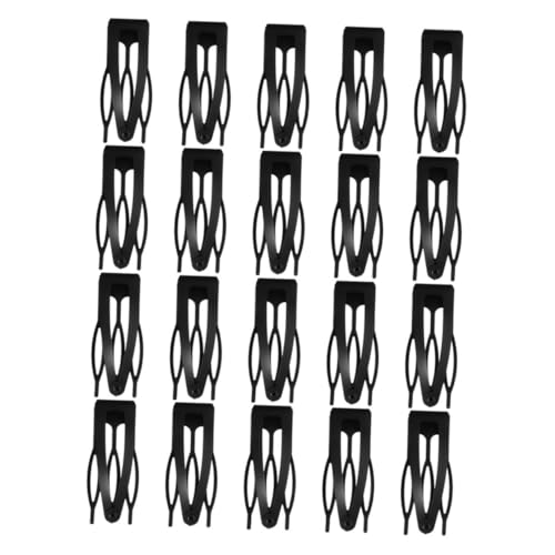CLISPEED 20 Stück Teiliges Schwarzes Metall Haarspangen Rutschfeste Snap Clips für Starker Vielseitig für Styling Partys und Salongebrauch Haarklammern für Damen von CLISPEED