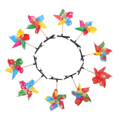 CLISPEED 20 Stück Teiliges Windmühlen Haarspangen für Bunte Leichte Outdoor Haaraccessoires Niedliche Windrad Haarnadeln für Mädchen Robustes Material für Spiel und Party Zufällige Farbe von CLISPEED