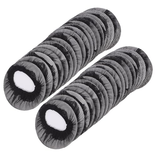 CLISPEED 20 Stück Wiederverwendbare Haarnetze Schwarz Elastisch und Unsichtbar Mittlere für Ballett Dutt Tanz und Eislaufen Langlebig Waschbar für Damen und Mädchen von CLISPEED