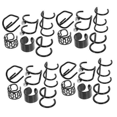 CLISPEED 24stücke Ohrmanschetten Für Frauen Ohne Piercing Ohrklemmen Aus Metall Elegant Sicher Und Langlebig Passend Zu Verschiedenen Outfits von CLISPEED