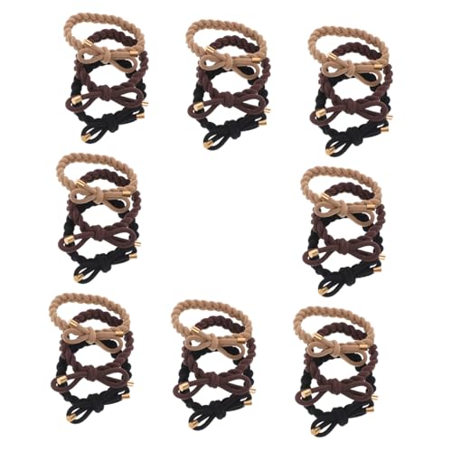 CLISPEED 24 Stück Elastische Haarbänder für Damen für Dickes Dünnes und Lockiges Haar Schonend für Haare Strapazierfähig und Vielseitig Einsetzbar von CLISPEED