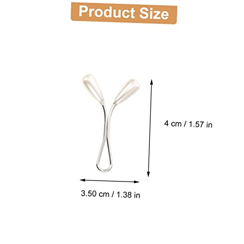 CLISPEED 24 Stück Seide Schal Clips Perlen Clips Für Damen U-förmige Halstuch Befestigung Dekorativ Und Dehnbar Für Hochzeiten Partys Und Alltag von CLISPEED