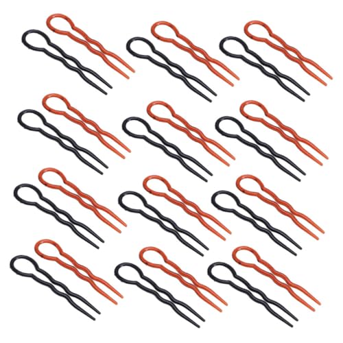 CLISPEED 24 Stück Teiliges U Förmiges Haargabel für Damen Flexible und Langlebige Dutt Haarnadeln Ergonomisch für Haartypen für Schnelle Frisuren und Unterwegs von CLISPEED