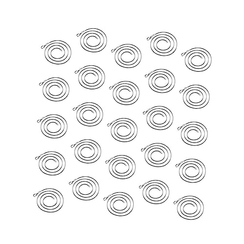 CLISPEED 25 Stück Teiliges Schlangenkette aus Kupferplattiertem Silber Damen und Herren Halskette Langlebige DIY Schmuckkette mit Praktischem Verschluss Geeignet für Festliche Anlässe von CLISPEED