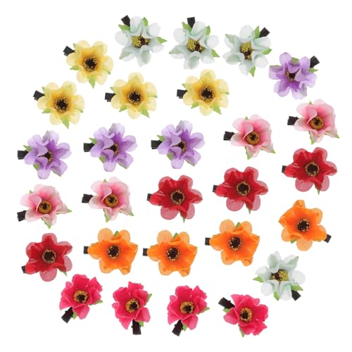 CLISPEED 28 Stück Teiliges Hawaiianische Blumenhaarspangen in Farben Stilvolle Künstliche Blüten haarklammern für Frauen und Mädchen Geeignet für Strand Hochzeit Party und Sommermode von CLISPEED