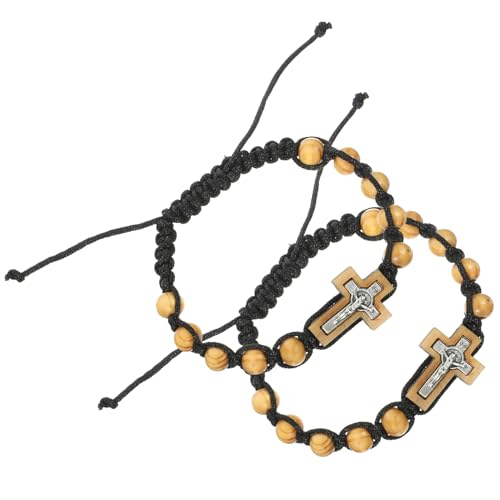 CLISPEED 2Stücke Herrenarmbänder Rosenkranz Perlen Verstellbares Armband mit Anhänger für Hip Hop Bands Persönliche Stilbetonung Langlebiger Schmuck für Männer CLISPEED 2Stücke Herrenarmbänder Rosenkranz Perlen Verstellbares Armband mit Anhänger für Hip Hop Bands Persönliche Stilbetonung Langlebiger Schmuck für Männer von CLISPEED