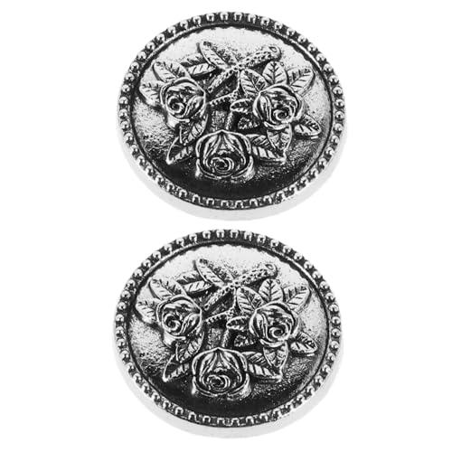 CLISPEED 2Stücke Knopfabdeckungen für Manschettenknöpfe mit Blumendesign Abnehmbare Schmuckzubehör für Formelle Hemden für Hochzeiten und Partys von CLISPEED