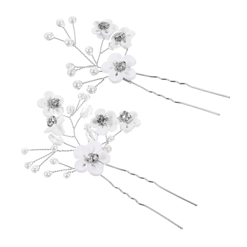 CLISPEED 2stücke Strass-haarnadel Für Braut Hochzeit Zinklegierung Haarpin Mit Glänzenden Strass Haarschmuck Für Frauen Kopfschmuck Für Besondere Anlässe von CLISPEED