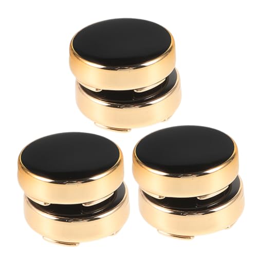 CLISPEED 3 Paare Elegante Manschettenknöpfe aus Zinklegierung Cufflink Covers für Herren Formelle Anzug accessoires Einfache Anbringung Stilvoll für Hochzeit Business und Festliche Anlässe von CLISPEED