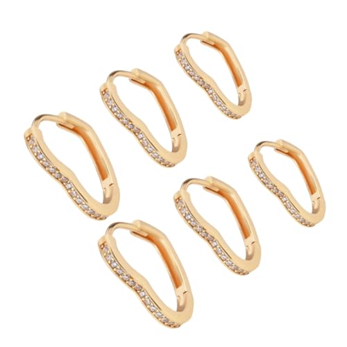 CLISPEED 3 Paare Herzförmige Ohrstecker mit Zirkonia Damen Ohrringe Klein Mittel Groß Elegant und Vielseitig für Alltag Shopping und Business CLISPEED 3 Paare Herzförmige Ohrstecker mit Zirkonia Damen Ohrringe Klein Mittel Groß Elegant und Vielseitig für Alltag Shopping und Business von CLISPEED