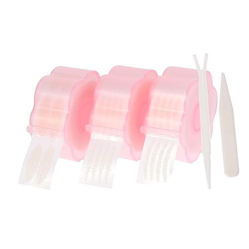 CLISPEED 3 Rollen Instant Mesh Lace Double Eyelid Sticker Unsichtbare Hautfarbene Wasserfeste Doppelte Augenlid Klebestreifen Selbstklebend Natürliches Augenlid Upgrade für Frauen und von CLISPEED