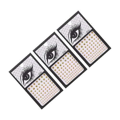 CLISPEED 3 Sätze Selbstklebende Gesichtsjuwelen Sticker Glitzernde Augensteine für Makeup Dekoration für Festivals Partys Hochzeiten und Geburtstagsfeiern CLISPEED 3 Sätze Selbstklebende Gesichtsjuwelen Sticker Glitzernde Augensteine für Makeup Dekoration für Festivals Partys Hochzeiten und Geburtstagsfeiern von CLISPEED
