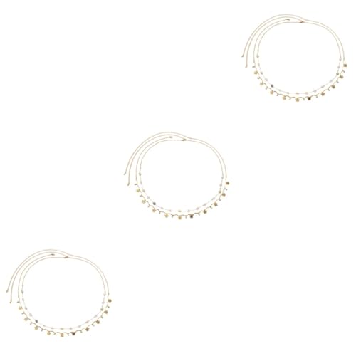 CLISPEED 3 Sätze Teiliges Doppel Layer Metall Taillenkette Mit Strasssteinen Bohemian Bauchschmuck Für Damen Geeignet Für Strand Nachtclub Und Besondere Anlässe 2 Stück * 3 von CLISPEED