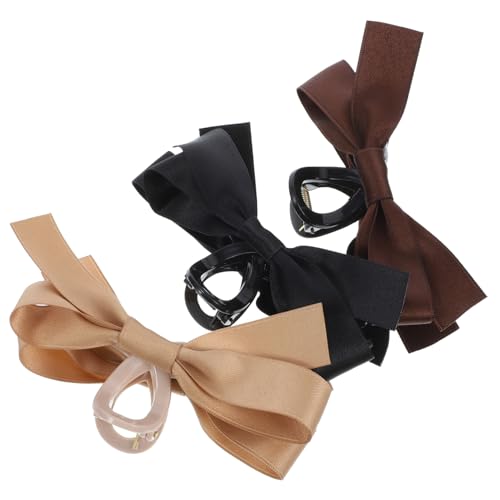 CLISPEED 3 Stck Teiliges Große Haarklammern mit Schleifen Design Dekorative Haarklammer für Damen für Dickes und Schmerzfrei Vielseitig für Alltag Hochzeit Fitness und Mehr von CLISPEED